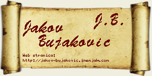 Jakov Bujaković vizit kartica